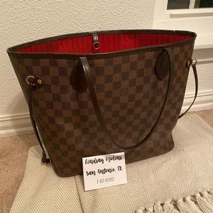 Louis Vuitton Neverfull MM Damier Ebene AUTHENTIC